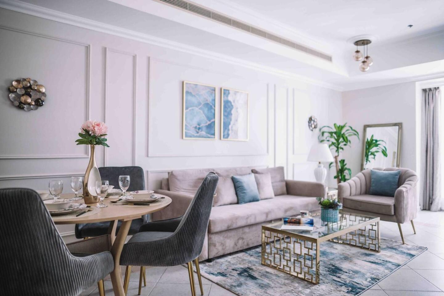 Sea & Palm View Elegant 1 Bedroom Apartment Dubai Dış mekan fotoğraf